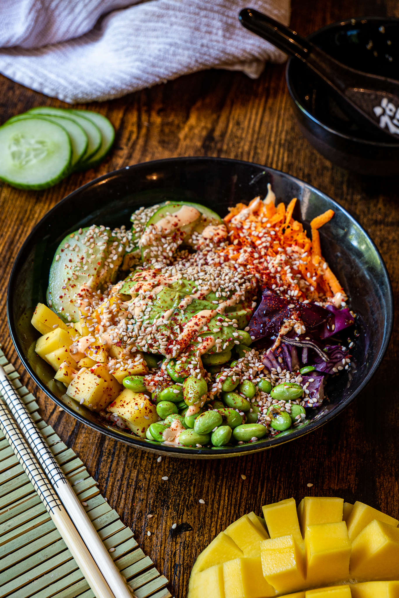 salade sushi bowl vegan, Salade Sushi Bowl Vegan